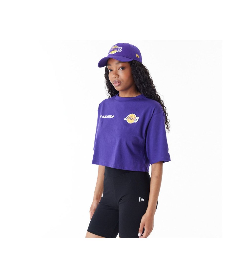 New Era Cropped T-Shirt NBA Team Logo