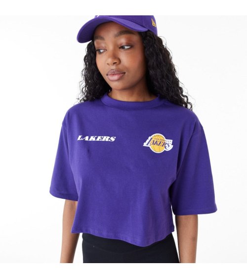 New Era Cropped T-Shirt NBA Team Logo