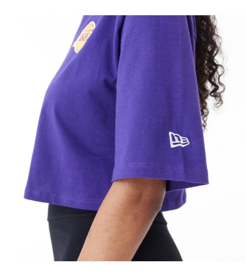 New Era T-Shirt cropped NBA Team Logo