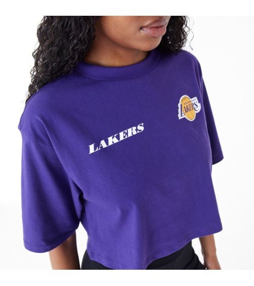 New Era Cropped T-Shirt NBA Team Logo