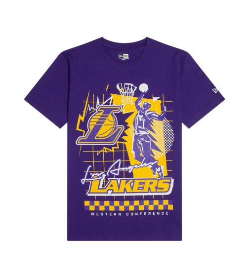 New Era T-Shirt Lakers with front print