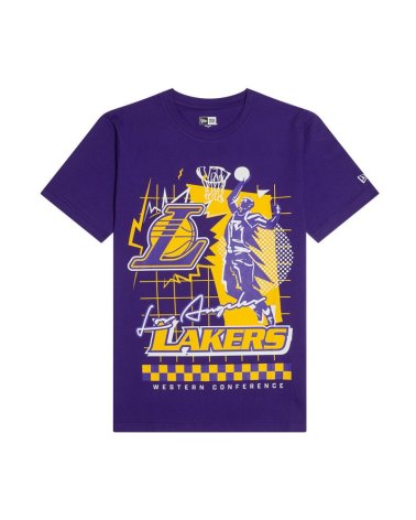 New Era T-Shirt Lakers con impresión frontal