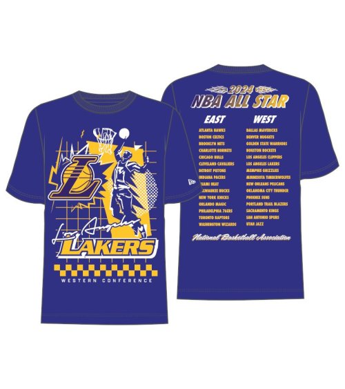 New Era T-Shirt Lakers con impresión frontal