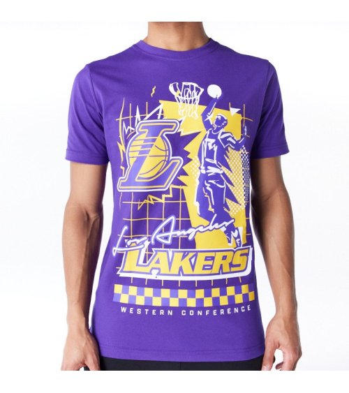 New Era T-Shirt Lakers con impresión frontal