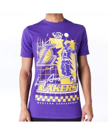 New Era T-Shirt Lakers con impresión frontal