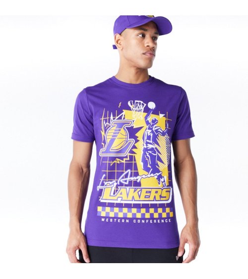 New Era T-Shirt Lakers con impresión frontal