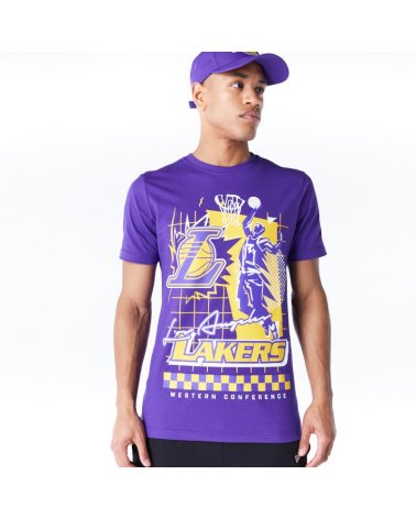 New Era T-Shirt Lakers con impresión frontal