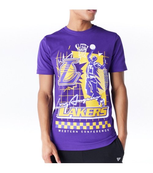 New Era T-Shirt Lakers con impresión frontal