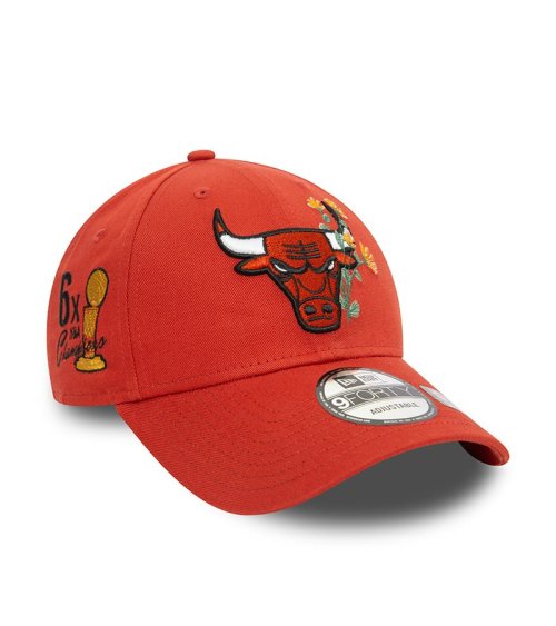 New Era 9Forty berretto Chicago Bulls con ricamo floreale