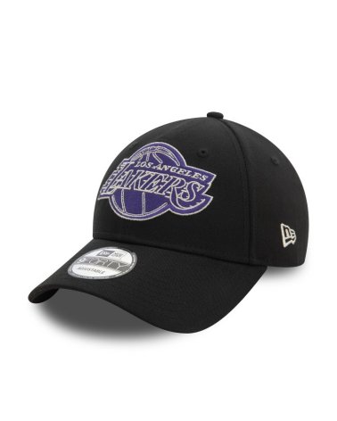 New Era Los Angeles Lakers cap with curved visor