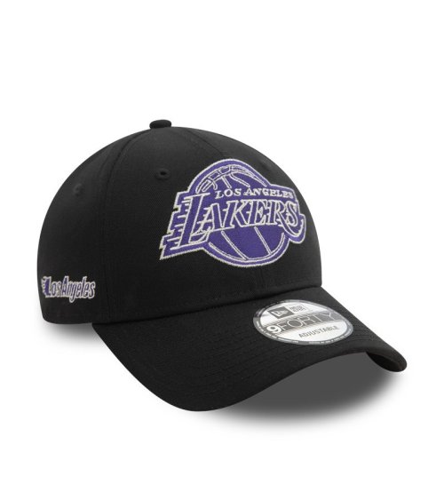 New Era Los Angeles Lakers cap with curved visor