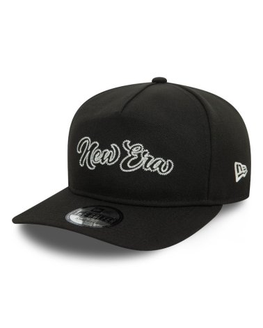 New Era flat brim cap with embroidered logo