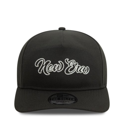 New Era flat brim cap with embroidered logo