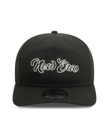 New Era flat brim cap with embroidered logo