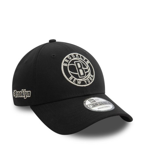 New Era cappello Brooklyn Nets visiera piatta