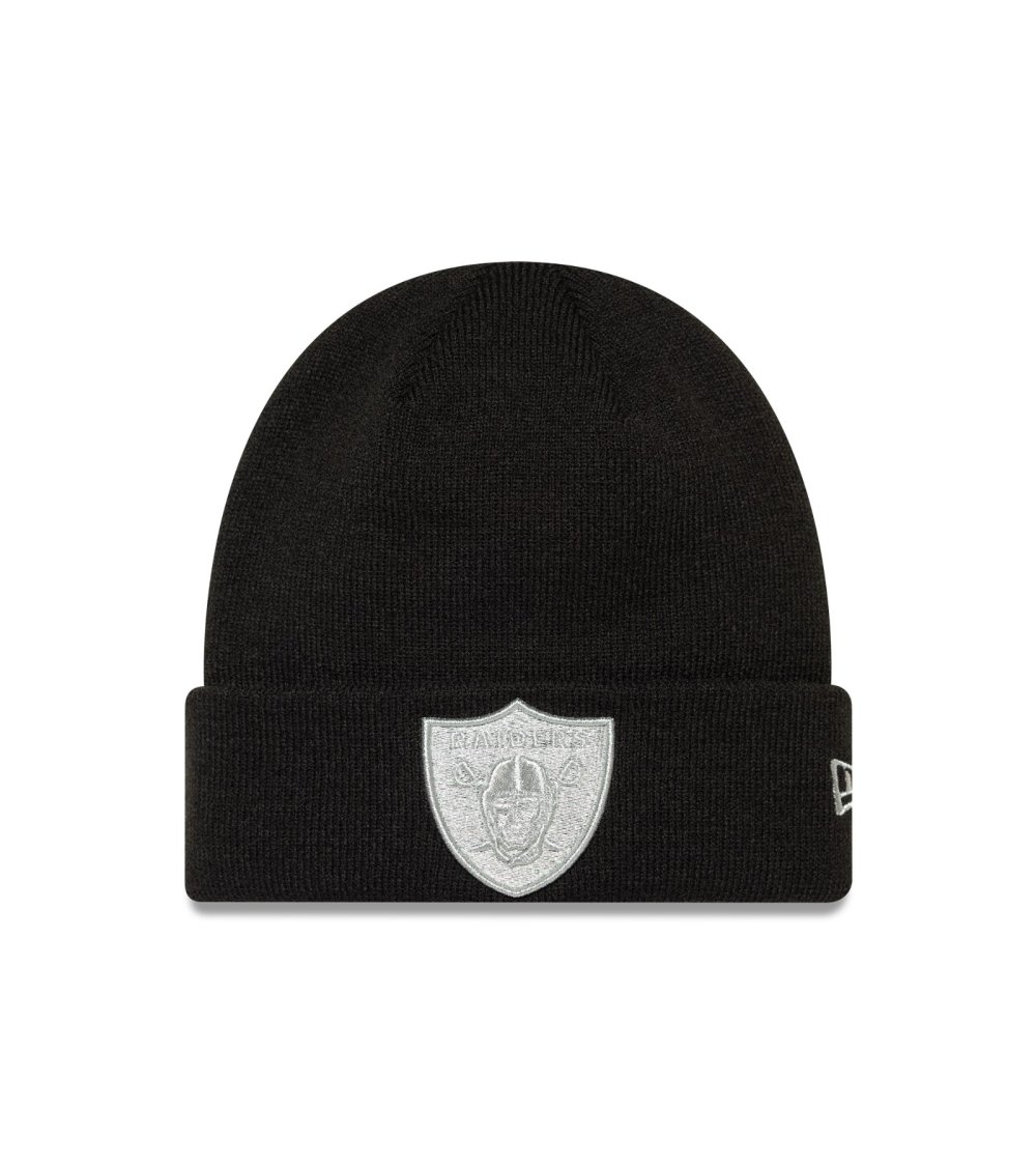 New Era Raiders knit beanie with fold