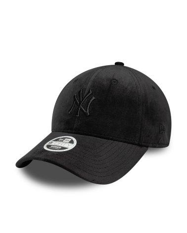 New Era 9FORTY velour cap with curved visor