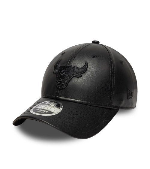 New Era leather effect 9Forty cap