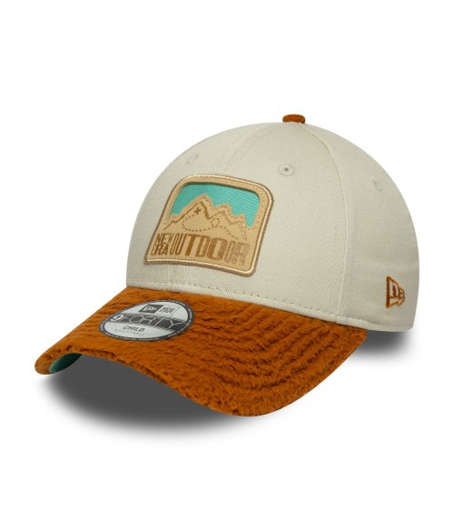 New Era cap curved visor and mountain patch