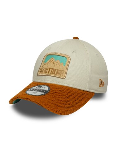 New Era cap curved visor and mountain patch