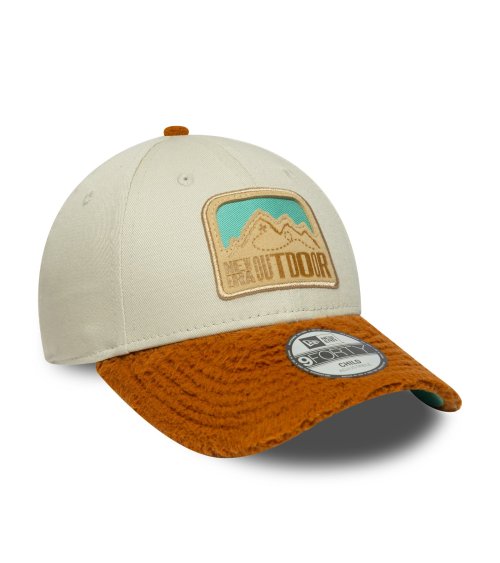 New Era casquette visière courbée et patch montagne