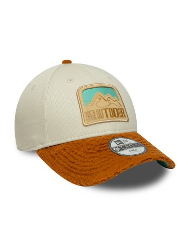 New Era cap curved visor and mountain patch