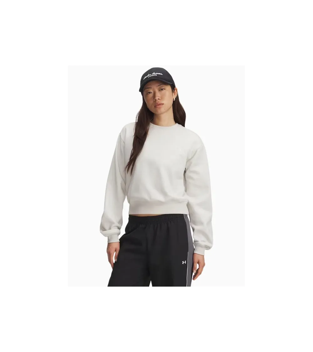 Under Armour felpa cropped donna girocollo
