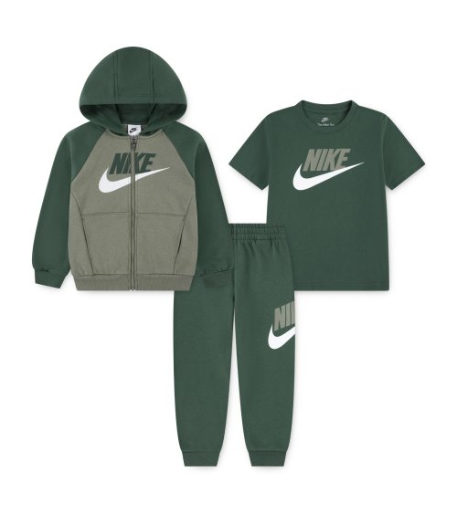 Nike tuta 3 pezzi con giacca, t-shirt e pantaloni