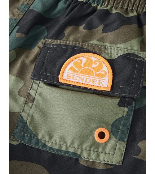Sundek Camouflage Badehose mit Taschen