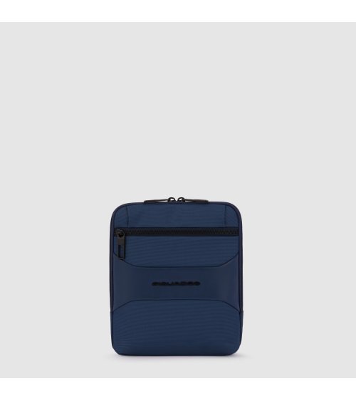 Piquadro borsa tracolla iPad 8.3" tessuto riciclato