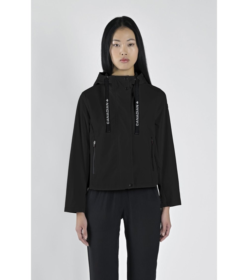 Canadian hooded jacket with zip