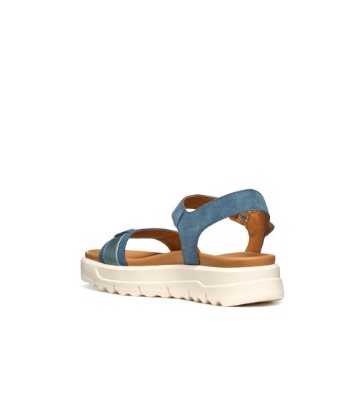 Geox sandali con fascette e suola rialzata