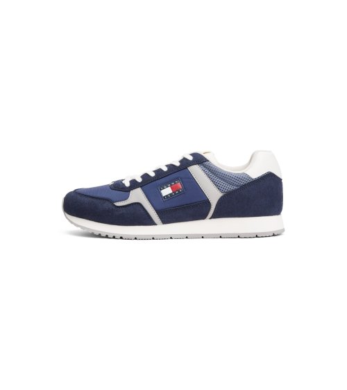 Baskets basses Tommy Hilfiger en daim et tissu