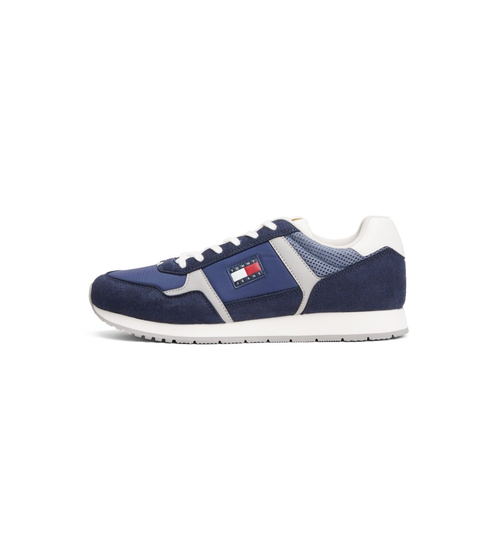 Baskets basses Tommy Hilfiger en daim et tissu