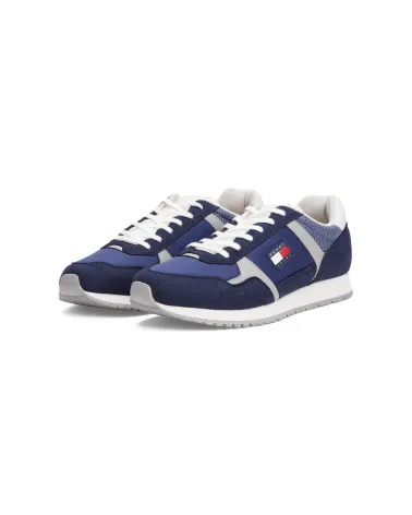 Tommy Hilfiger sneakers basse in camoscio e tessuto