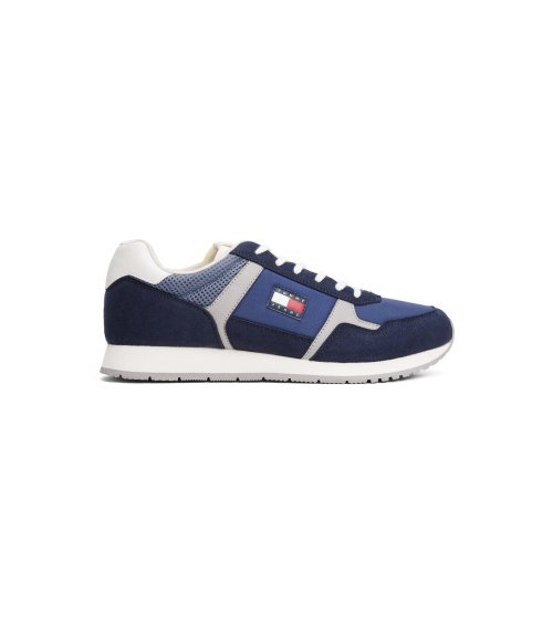 Tommy Hilfiger sneakers basse in camoscio e tessuto
