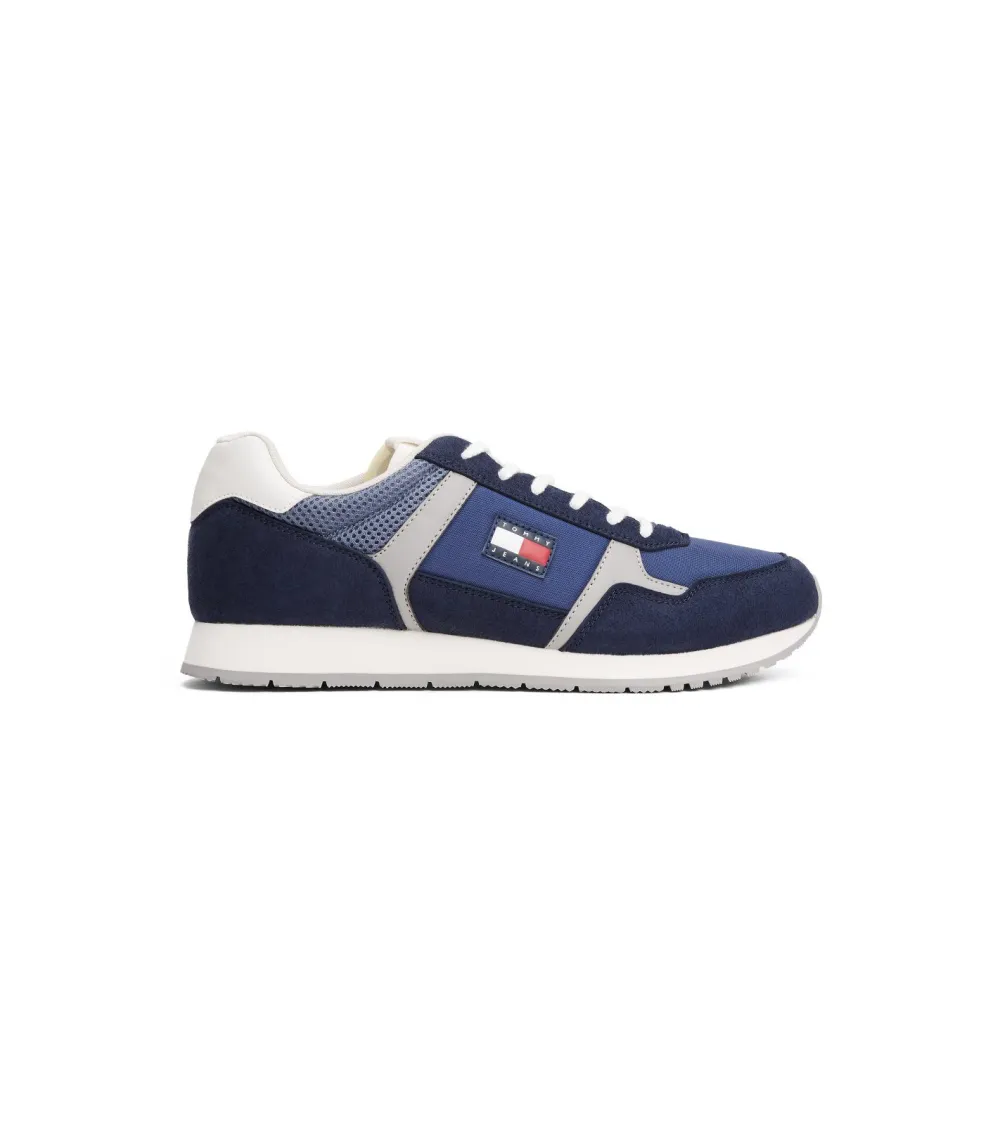 Baskets basses Tommy Hilfiger en daim et tissu