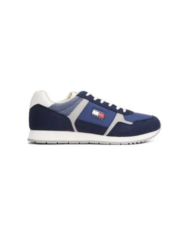 Baskets basses Tommy Hilfiger en daim et tissu