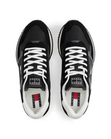 Tommy Hilfiger high sneakers with mixed upper