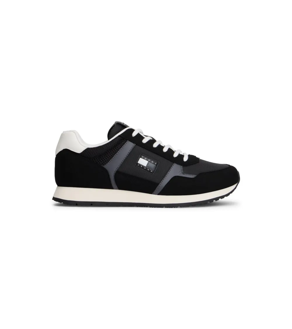 Tommy Hilfiger high sneakers with mixed upper