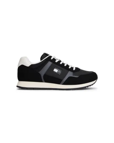 Tommy Hilfiger high sneakers with mixed upper