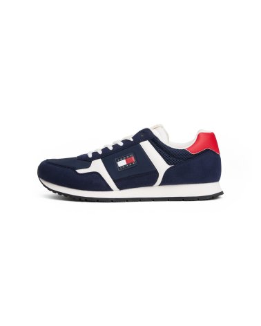 Tommy Hilfiger sneakers alte con tomaia mista