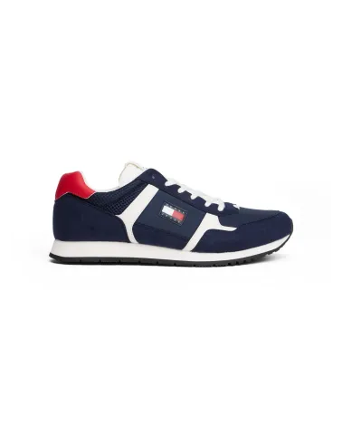 Tommy Hilfiger high sneakers with mixed upper