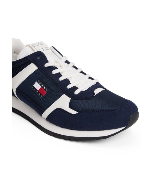 Tommy Hilfiger high sneakers with mixed upper