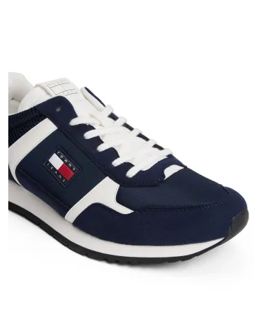 Tommy Hilfiger high sneakers with mixed upper