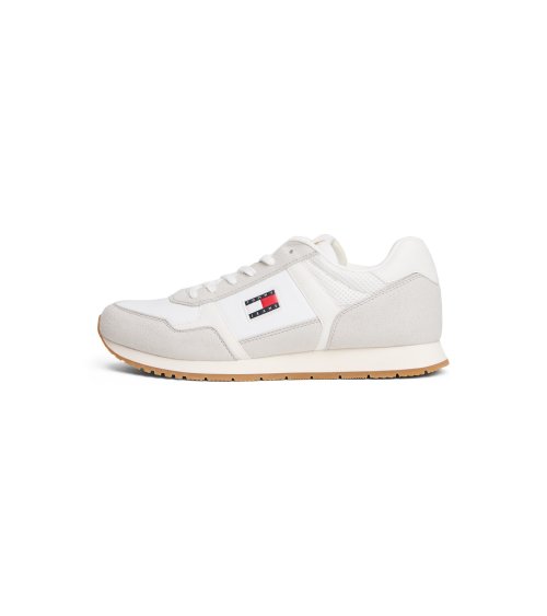 Tommy Hilfiger high sneakers with mixed upper