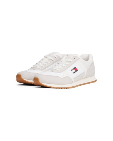 Tommy Hilfiger high sneakers with mixed upper