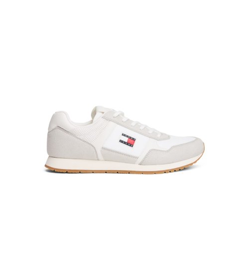 Tommy Hilfiger high sneakers with mixed upper
