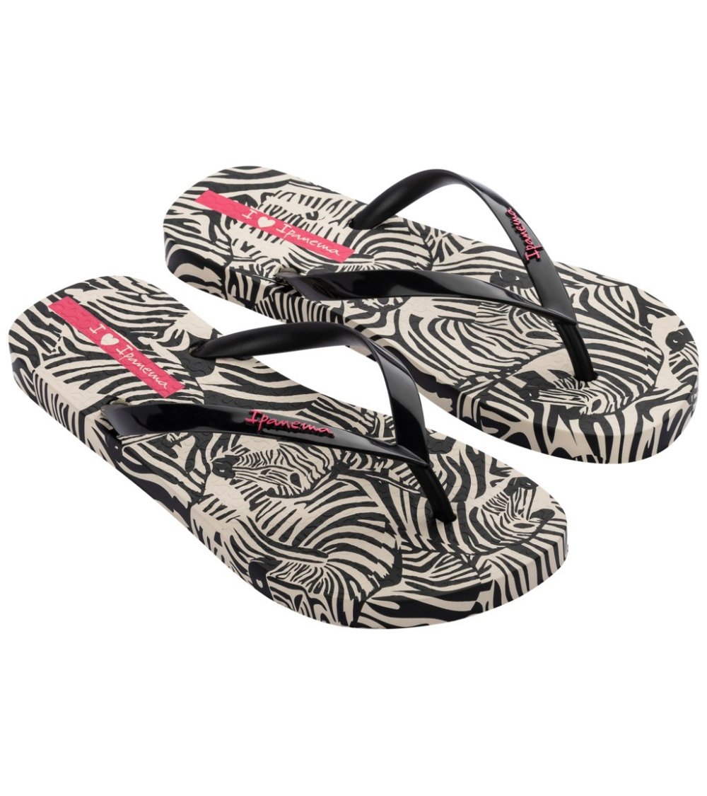 Ipanema animal print flip-flops