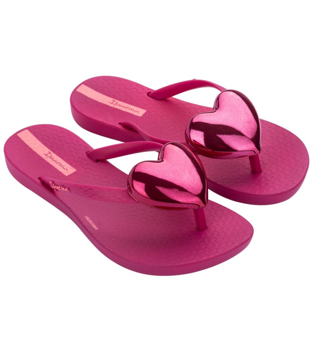 Ipanema heart flip-flops